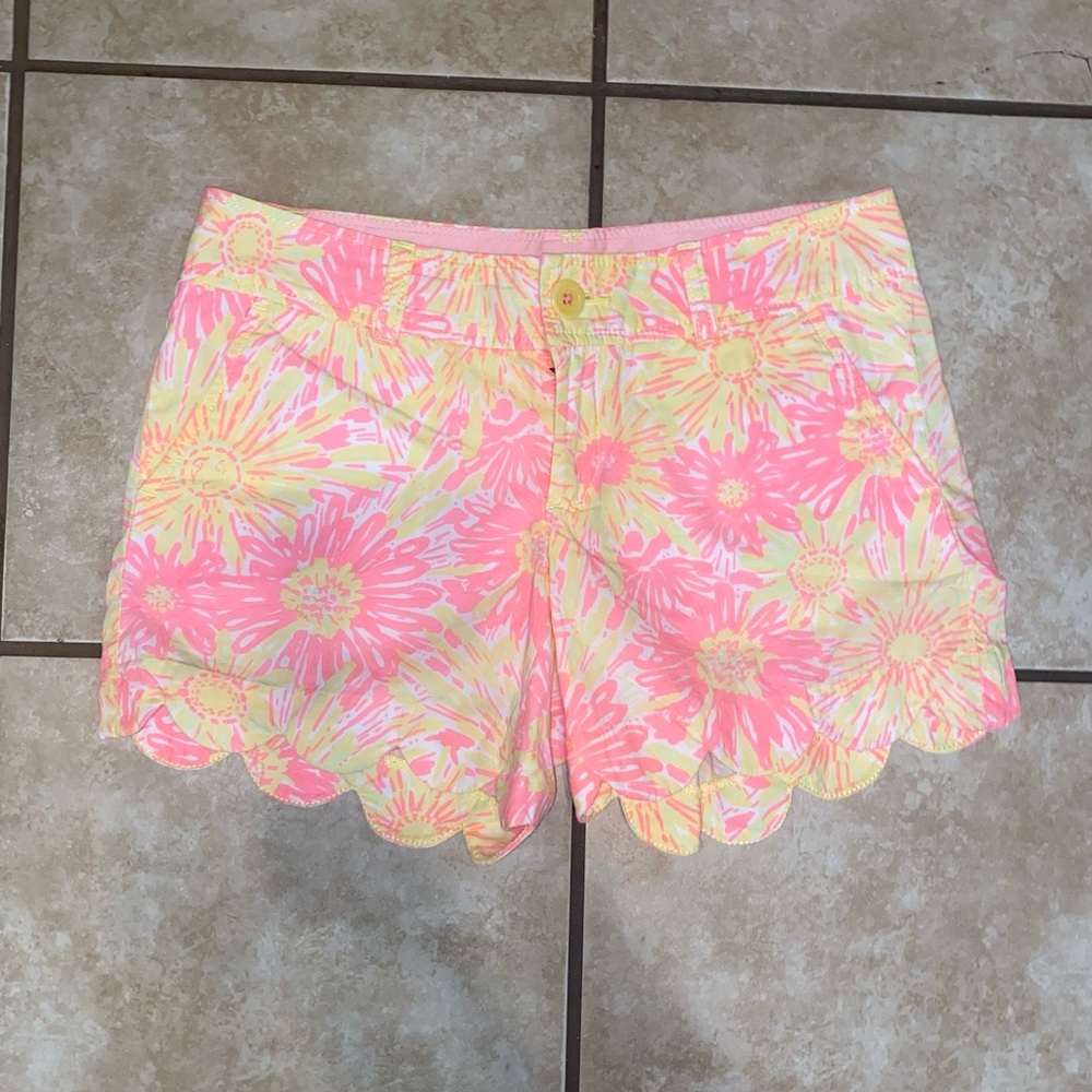 Lilly Pulitzer Buttercup Shorts Sunkissed Glow